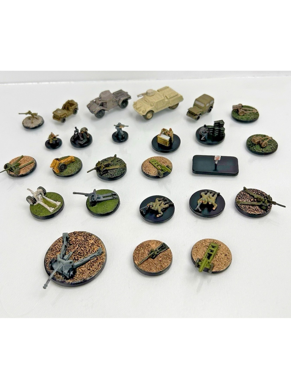 Axis & Allies Miniatures Wizards of Coast Lot Soldiers, Artillery & Tanks